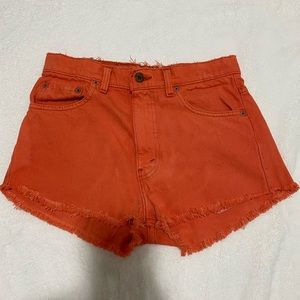 Urban Outfitters renewal orange shorts